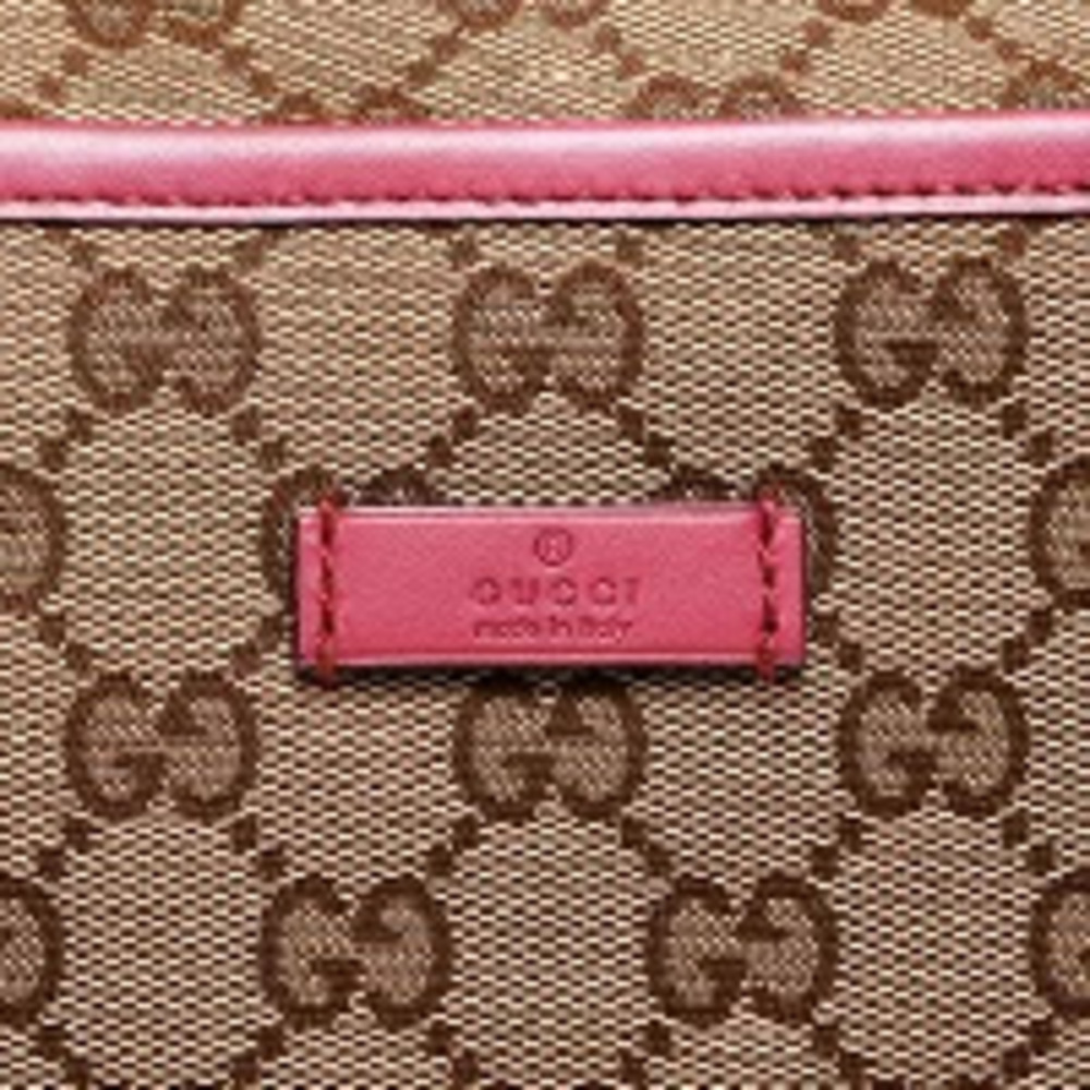 Gucci GG Canvas Tote Shoulder Bag Beige Brown - Picture 9 of 13
